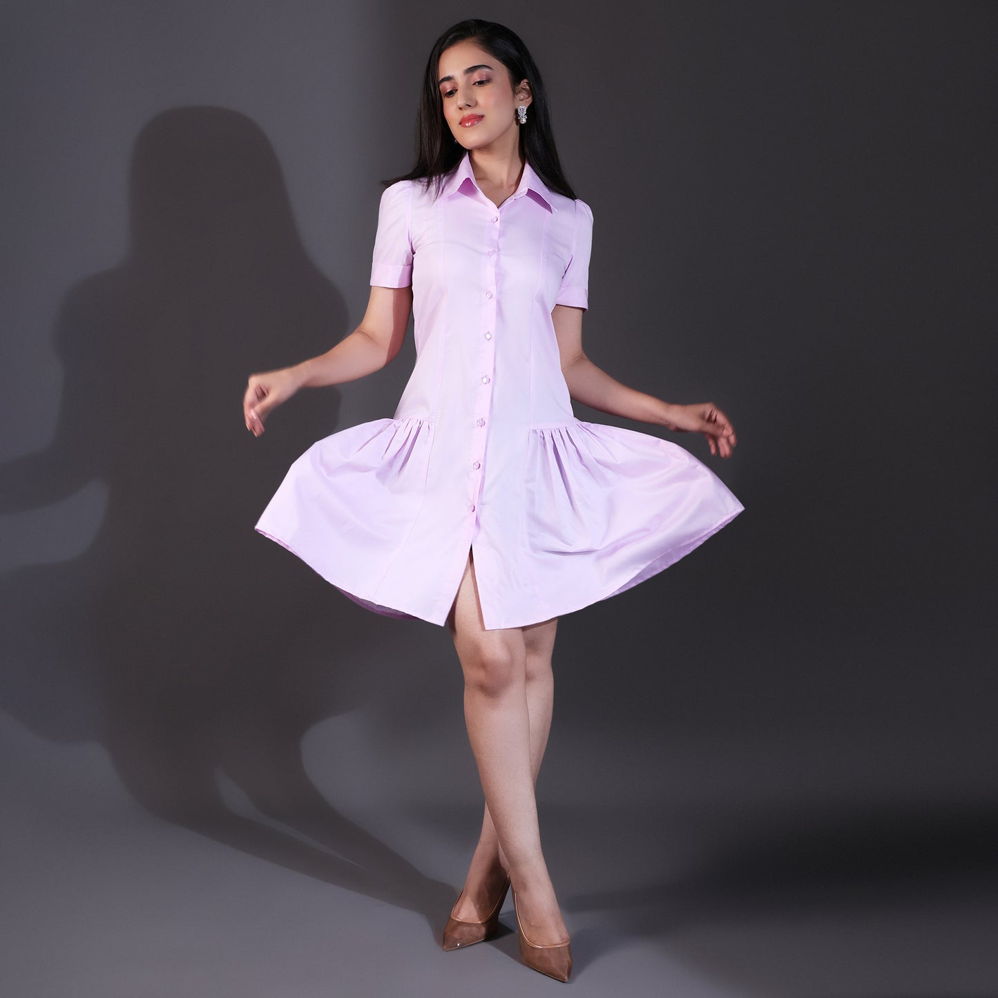 Lilac Modal Satin One Piece