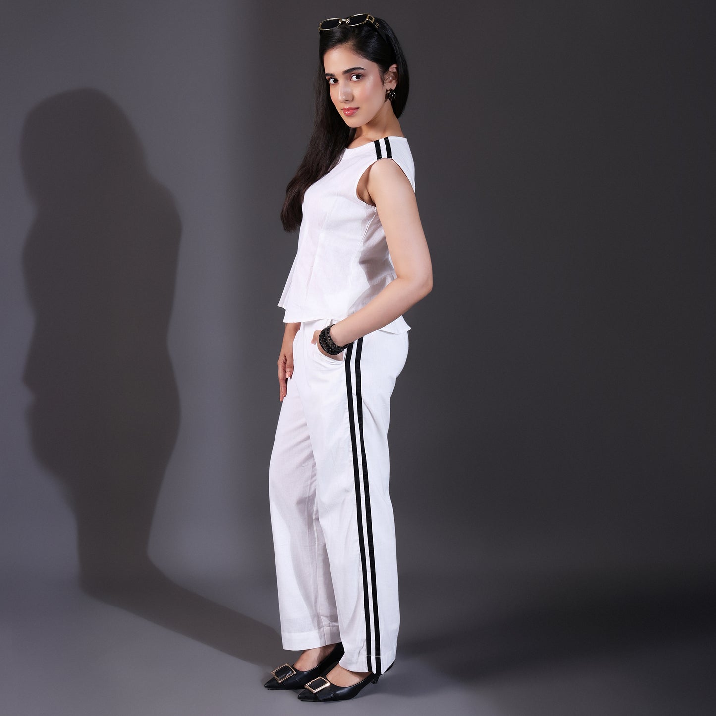 White Cotton Co-ord Set