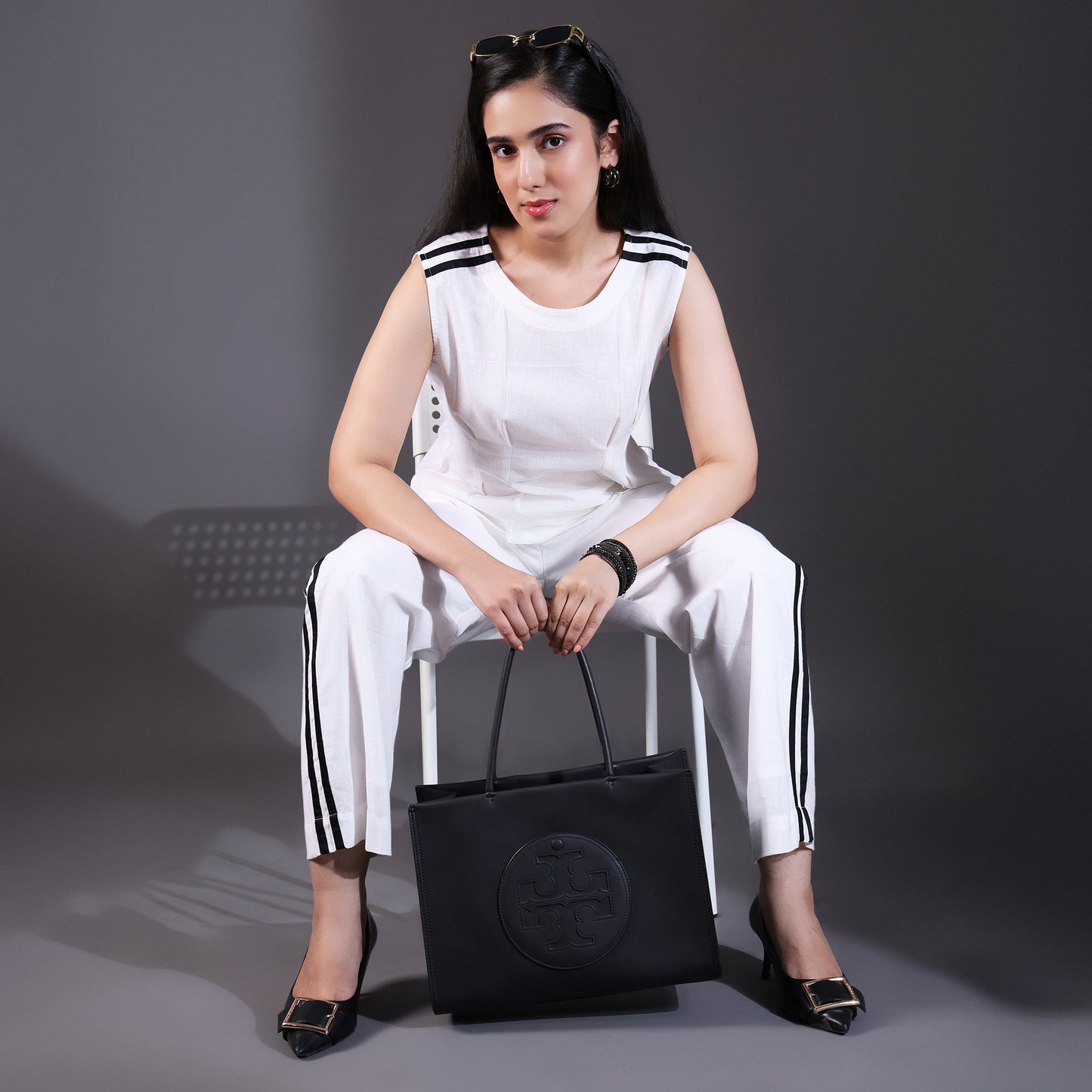 White Cotton Co-ord Set