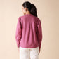 Onion Pink Cotton Relaxed Fit Top