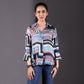 Blue Muslin Multicolor Shirt