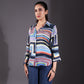 Blue Muslin Multicolor Shirt