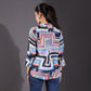 Blue Muslin Multicolor Shirt