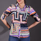 Purple Muslin Multicolor Shirt