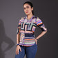 Purple Muslin Multicolor Shirt